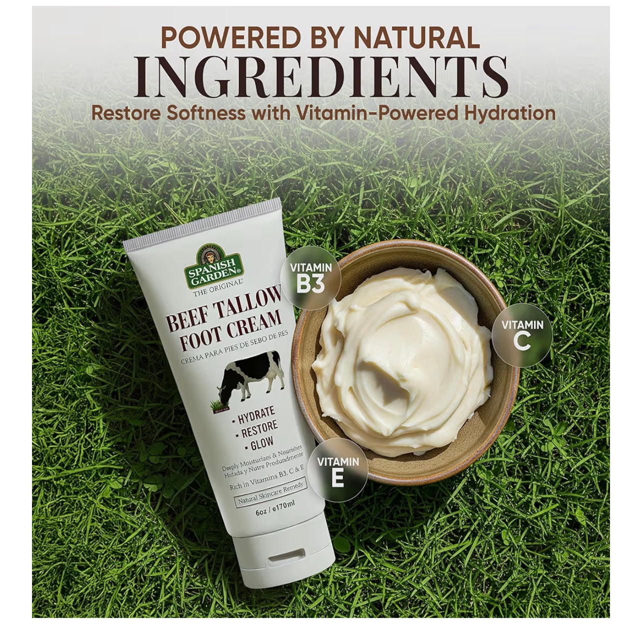 Spanish Garden Beef Tallow Foot Cream